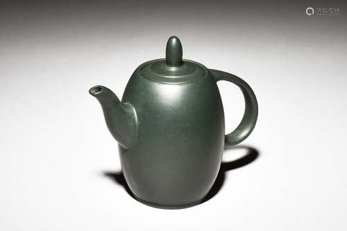 YIXING ZISHA GREEN CLAY TEAPOT