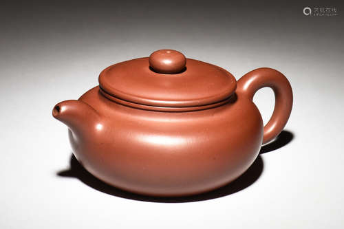 YIXING ZISHA COMPRESSED TEAPOT