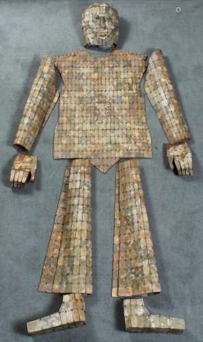 REPLICA OF CHINESE HARDSTONE BURIAL SUIT - The original on view in the Metropolitan Museum of Art dates to the Han Dynasty; made of ...