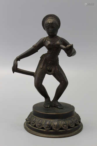 Antique Indian bronze statue.