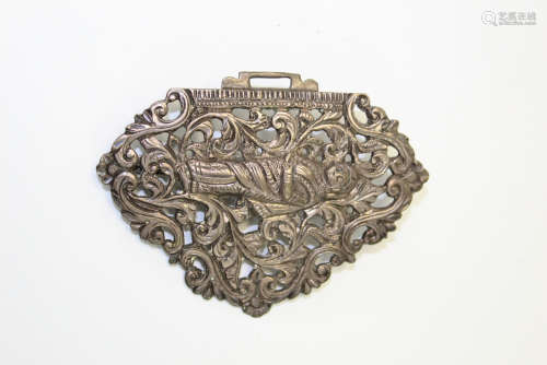 Antique Indian silver brooch,