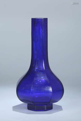 Chinese Peking glass vase.