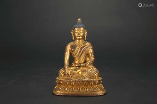 Chinese bronze Buddha.