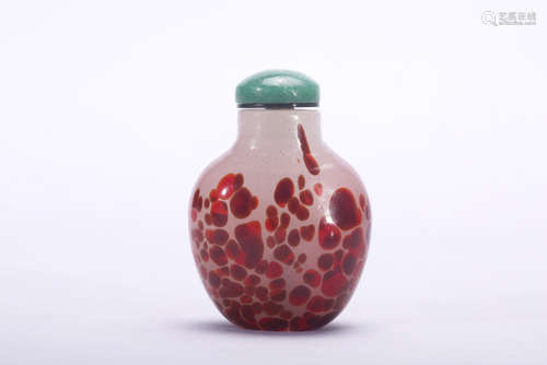 Chinese Peking glass snuff bottle.