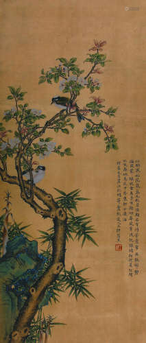 王礼（1813-1879）《花鸟》