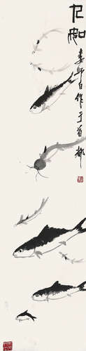 娄师白（1918-2010）《九如》