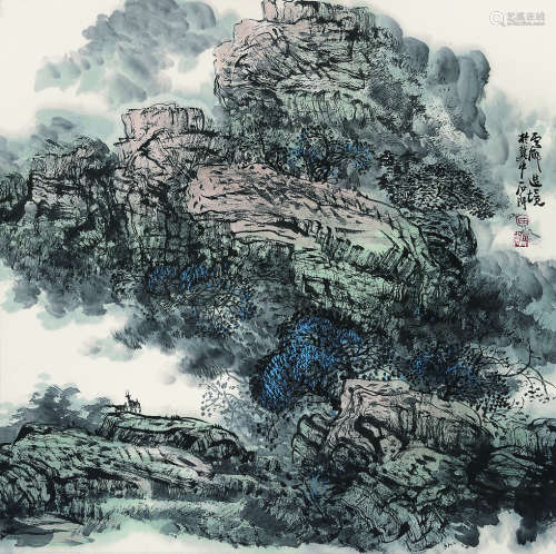 白云乡（1956- ）《山水》