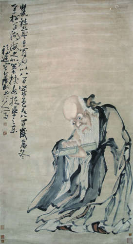 黄慎（1687-1768）《寿星》
