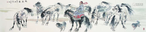 刘大为（1945 - ）《牧马图》