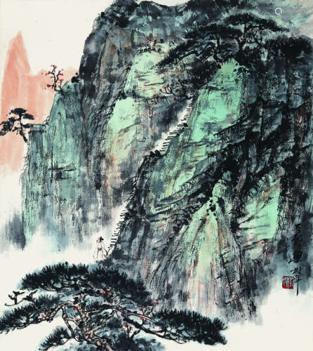 梁树年（1911-2005）《山水》