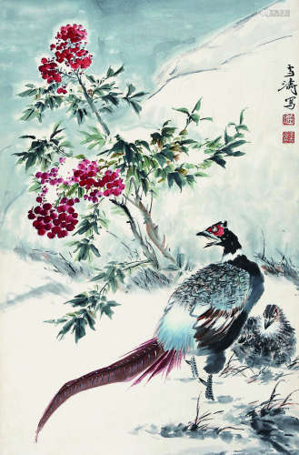 王雪涛（1903-1982）·《锦鸡》