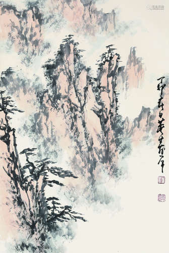 董寿平（1904-1997）《黄山烟云》
