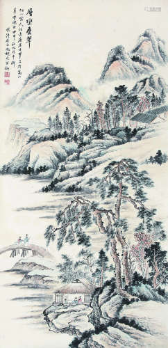 冯超然（1882-1954）《山水》
