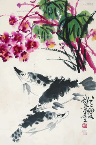 许麟庐（1916-2011）《花卉》