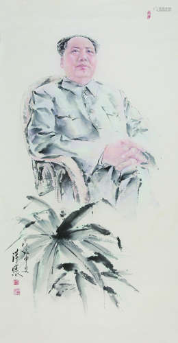 杨漠寒（1957-）《毛主席坐像》