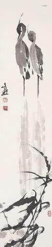 汤文选（1925 - 2009）《湖鸭》