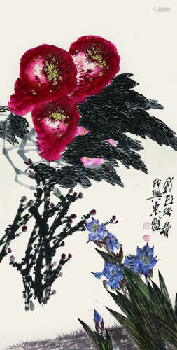 吴东魁（1954- ）《花卉图》