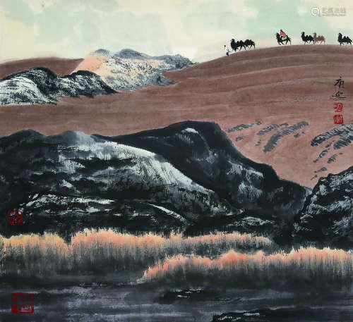 白庚延（1940-）《山水》