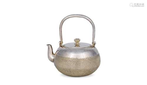 藤平造 纯银茶壶