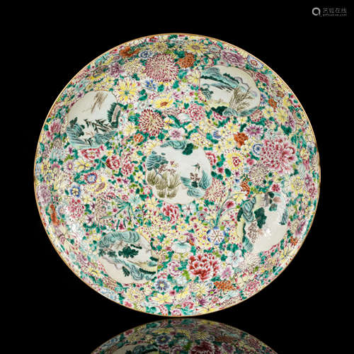 Republic Period Large Famille Rose Dish