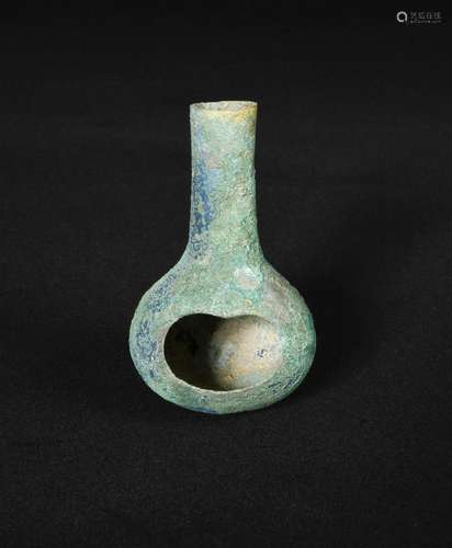 A bronze musical instrument Shen, Yunnan, Dian culture, circa 2nd to 1st century BC, of gourd