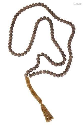 SANDALWOOD BEAD NECKLACE