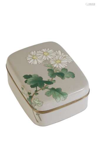 JAPANESE CLOISONNE BOX AND COVER, MEIJI PERIOD