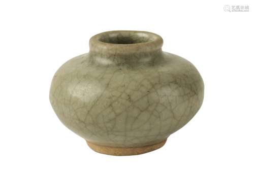 SMALL 'ICE' CRACKLE GLAZED CELADON JARLET, SONG DYNASTY