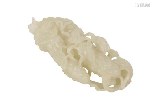 CARVED WHITE JADE GROUP