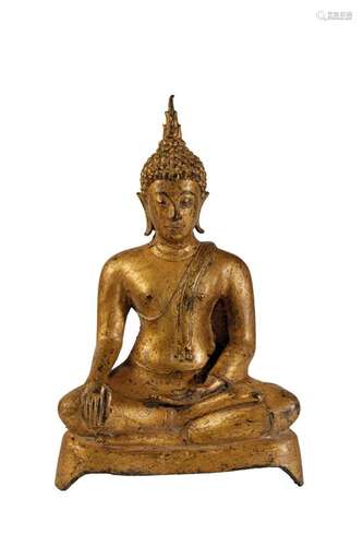 GILT BRONZE BUDDHA, THAILAND, 19TH CENTURY