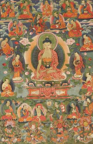 THANGKA, TIBET, 19TH CENTURY