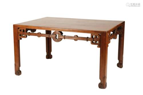 HUANGHUALI AND HONGMU WRITING TABLE, QING DYNASTY 18TH / 19TH CENTURY