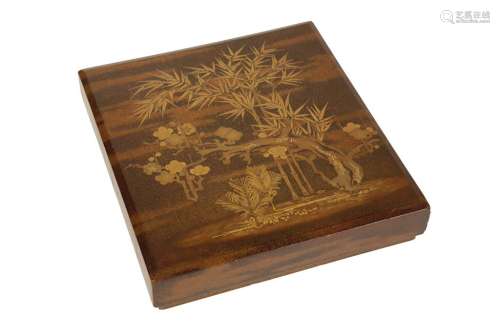 JAPANESE LACQUER BOX, MEIJI PERIOD