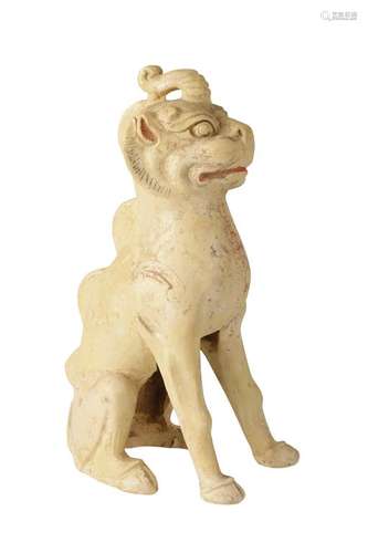 GLAZED POTTERY FIGURE, TANG DYNASTY