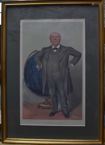 Various Vanity Fair Spy prints including Popular Astronomy, Mr Reuben Sassoon, Walter D, Radium (M