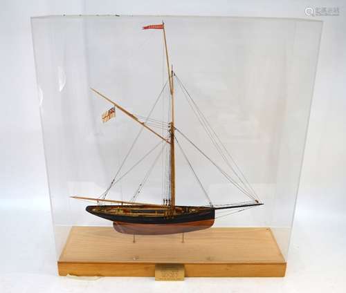 A fine display model of the British racing yacht 'Genesta', built 1884 D&W Henderson, River Clyde,