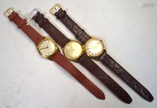 A gentleman's Bravingtons Wetrista gilt metal wristwatch with 25-jewel Automatic Incabloc