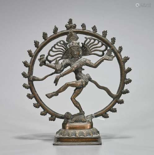 Indian Bronze Figure of a Deity