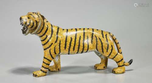 Chinese Cloisonne Enamel Tiger