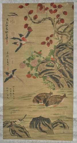 Two Chinese Paper Scrolls