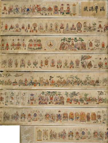 Chinese Handscroll After Ding Guanpeng