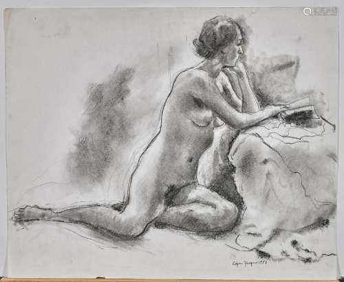 Charcoal on Paper By Edgar Yaeger