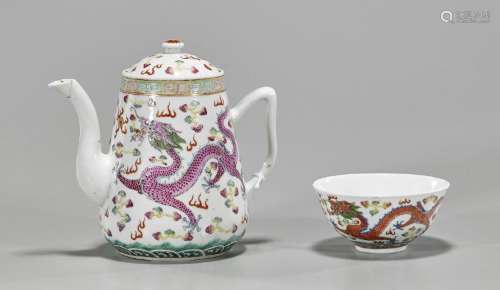 Two Chinese Enameled Porcelains