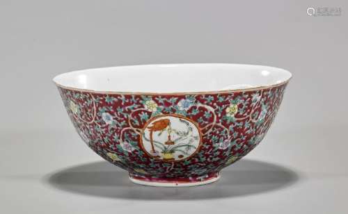 Chinese Republic Period Enameled Porcelain Bowl