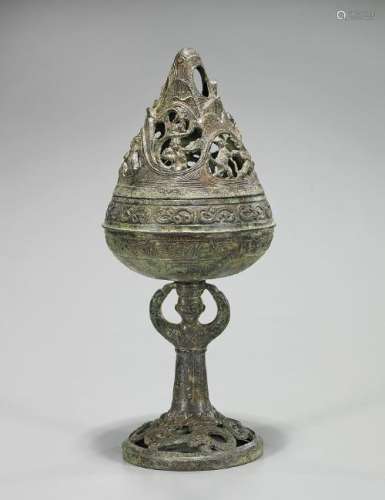 Archaistic Chinese Bronze Censer