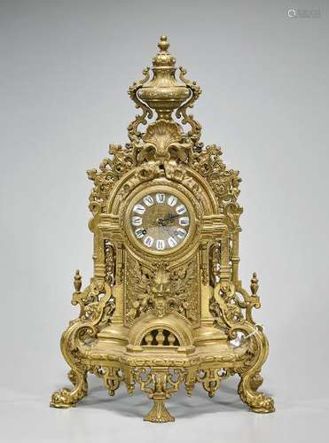 Elaborate Gilt Bronze Clock