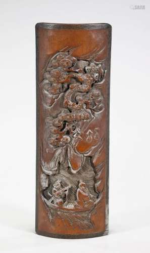 Chinese Carved Bamboo Wrist Rest