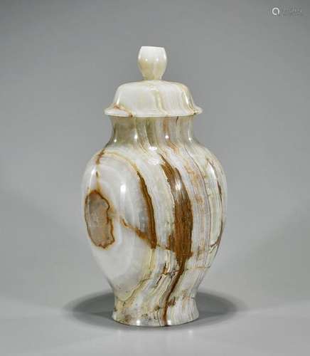 Onyx Covered Vase