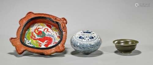 Group of Three Chinese Ceramics