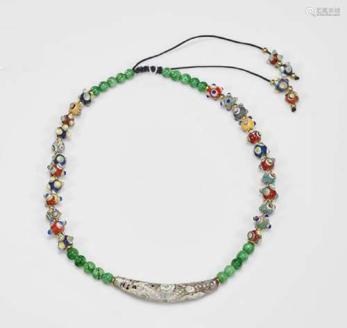 Archaistic Chinese Bead Necklace